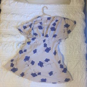 A dress from Free People with a blue flower print